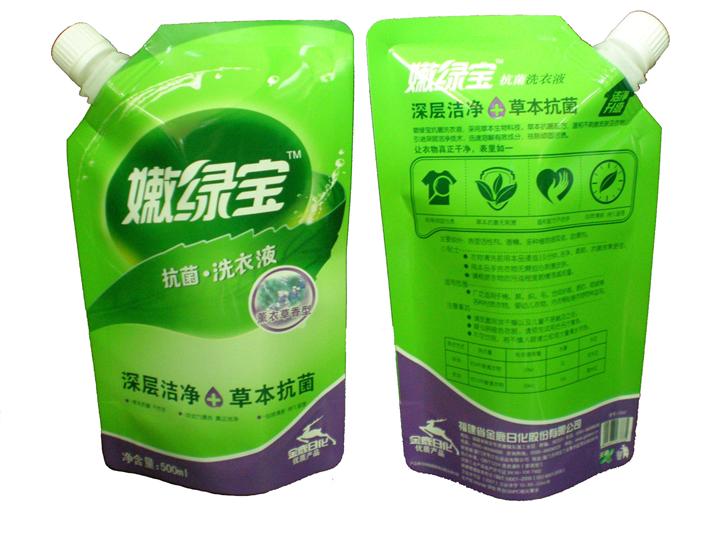 洗衣液吸嘴袋-北京吸嘴袋订做厂家